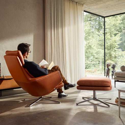 Ottoman Grand Relax em Couro